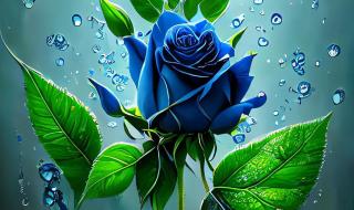 蓝色玫瑰花的花语和象征
